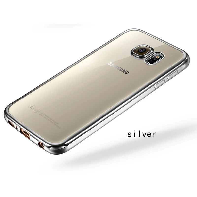 Cases For Samsung Galaxy S9 PIus S10 Lite A7 A9 2018 A10 A20 A30 A40 A50 A60 A70 M10 M20 M30 Plating TPU Soft Silicone Cover |
