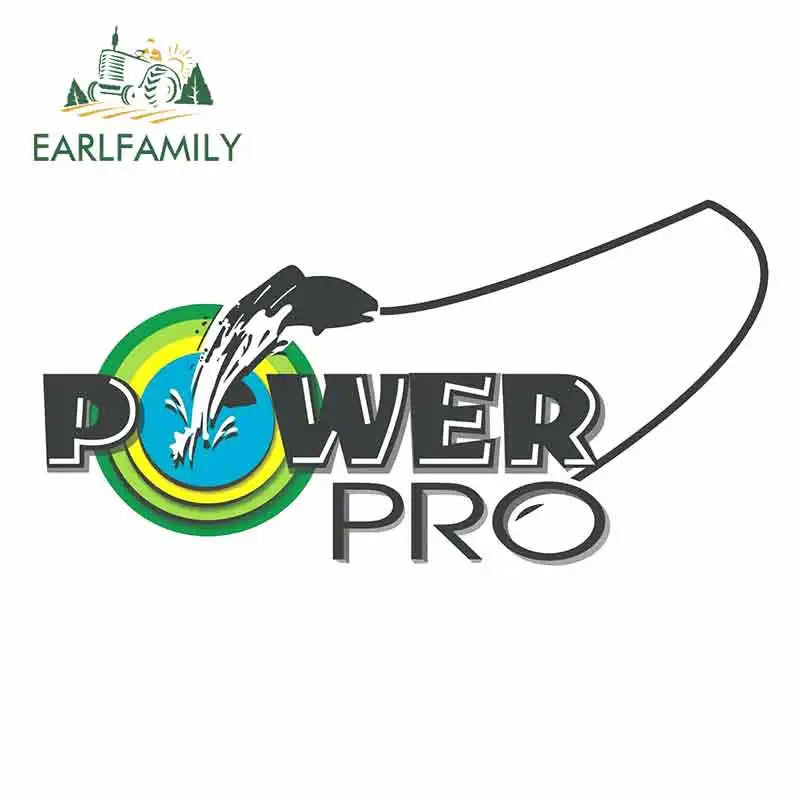 

EARLFAMILY 13 см x 6,6 см для Power Pro Fishing Humor забавные наклейки автомобильная графическая наклейка ремонтная наклейка тянущий цветок