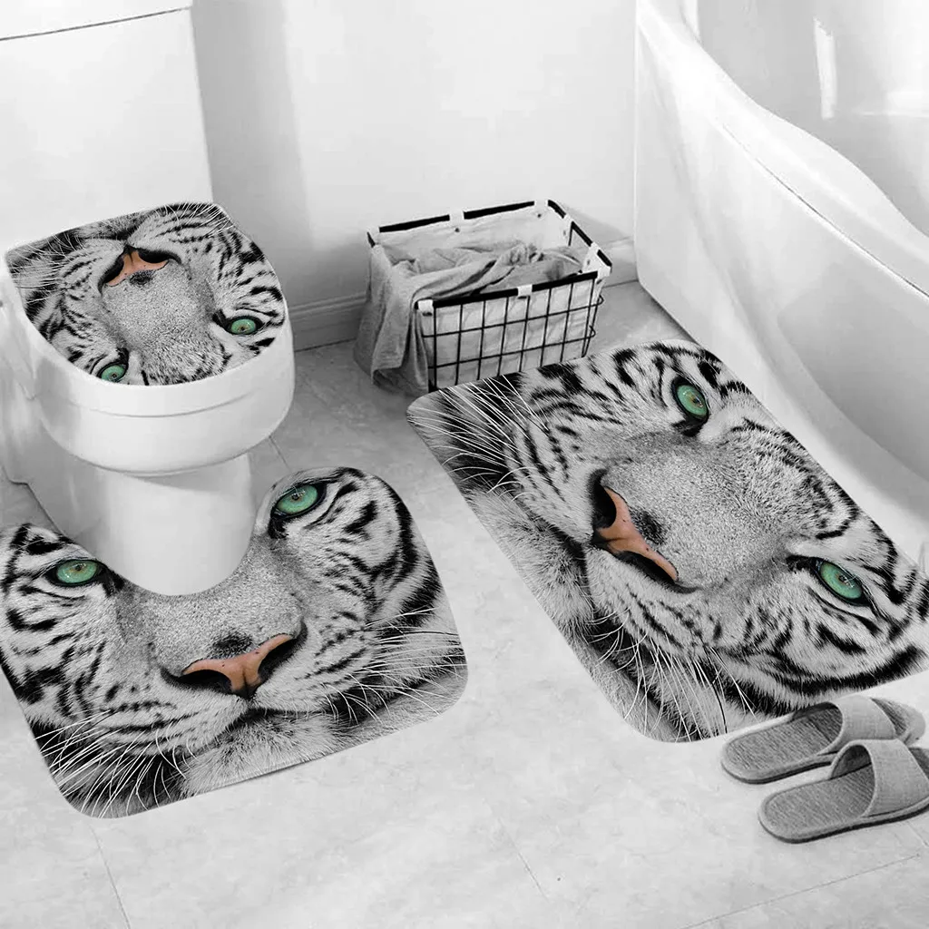 3 шт. чехол для унитаза нескользящий коврик ванной декор кухня противоскользящая