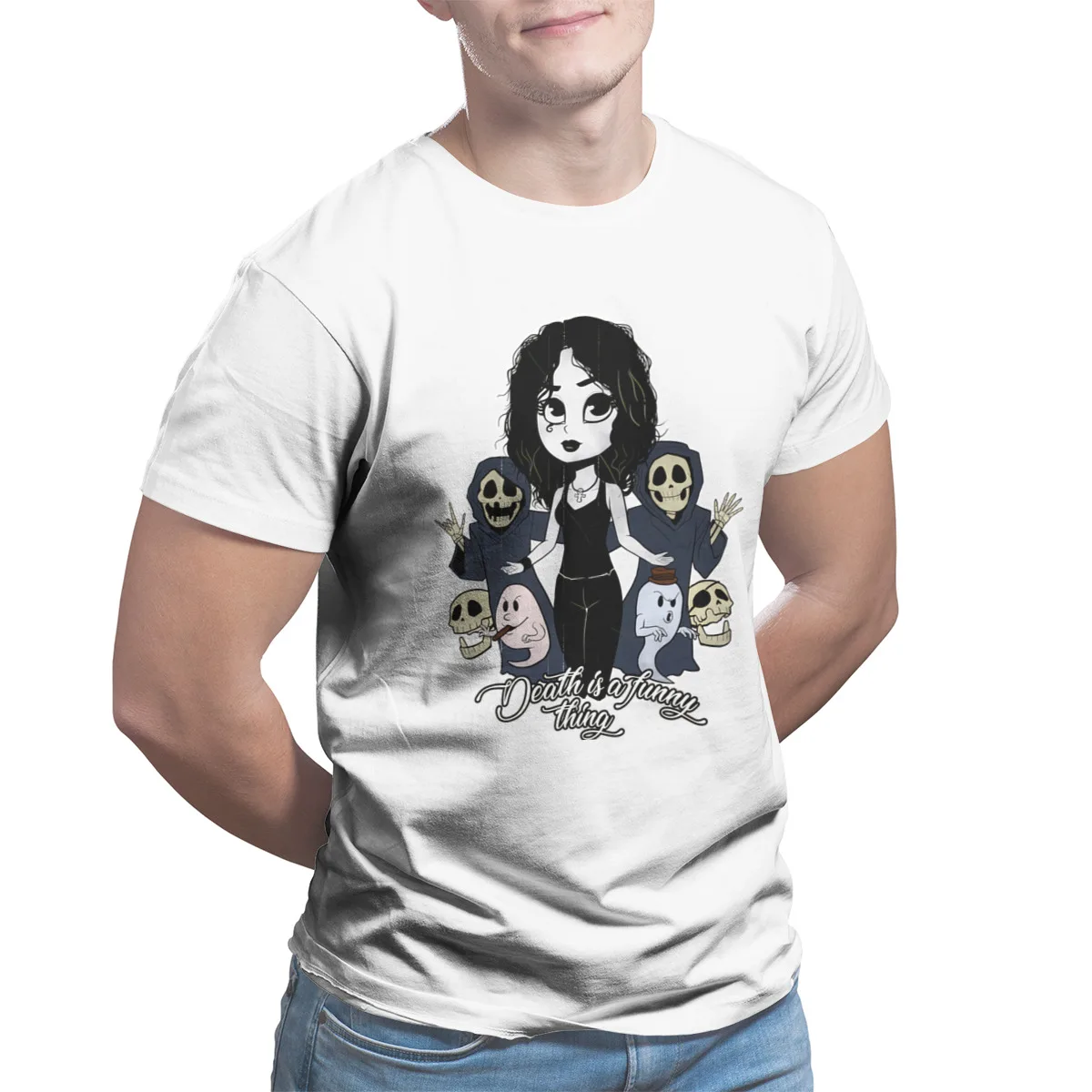 

Men's T-shirt Death is a funny thing Unisex 4XL5XL6XL shingeki no k Tshirts 89733