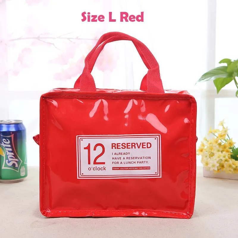 Red Size L Портативный Термальность сумка Водонепроницаемый соска для малышей с изображением бутылки из-под молока органайзер для детей обед хранения грудного вскармливания сумочка из искусственной кожи - Цвет: Red Size L