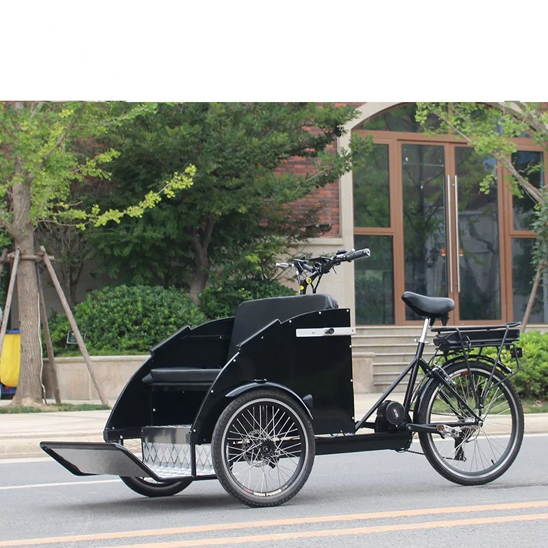 Педаль Электрический педаль рикша передняя загрузка обратный пассажирский