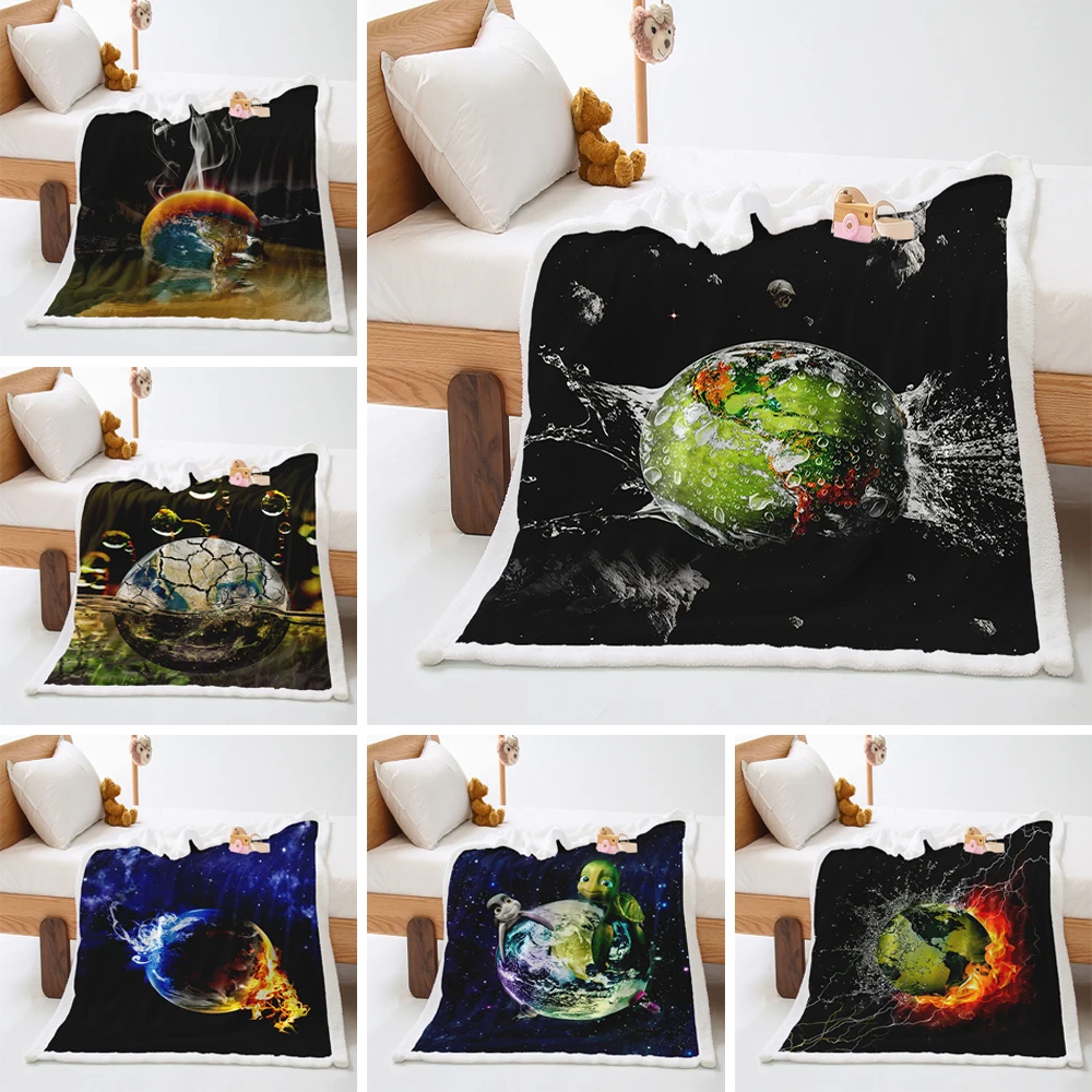 

Map Bedding Sherpa Blanket for Kids Boys Girls Map Anchor Plush Blanket Vintage Adventure Fuzzy Blanket