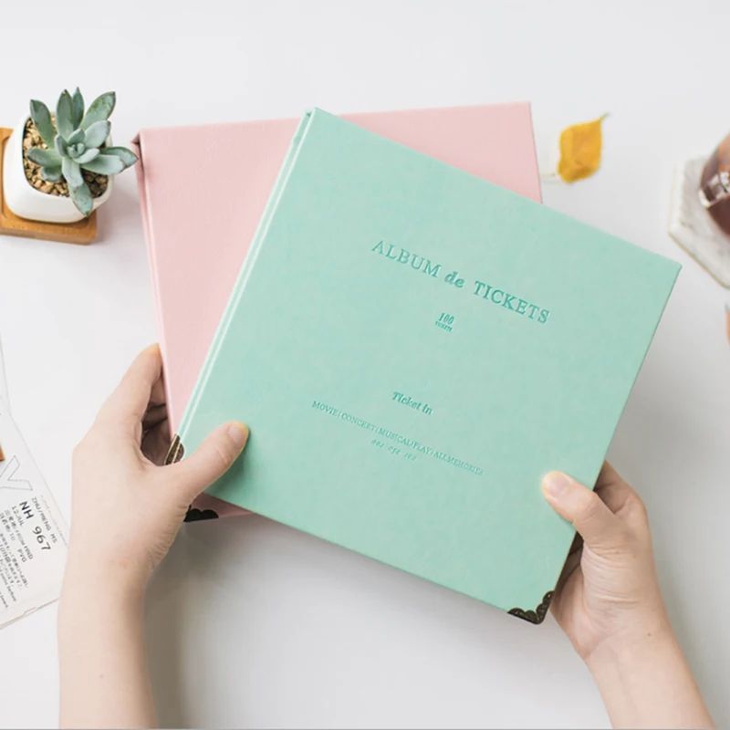 Альбом для билетов из искусственной кожи альбом сбора кожи|Фотоальбомы| |