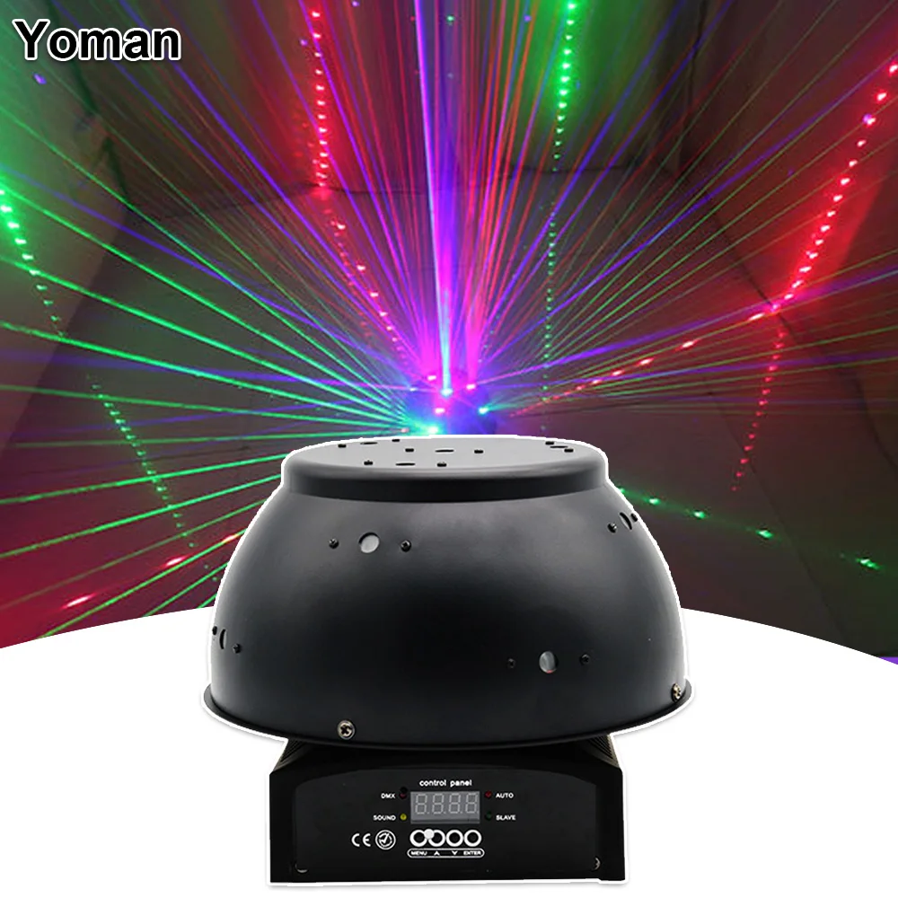 

Светодиодный лазерный светильник, 1,3 Вт, RGB проексветильник, управление DMX512, узоры для диджея, диско, лазерный проектор для бара, свадьбы, веч...