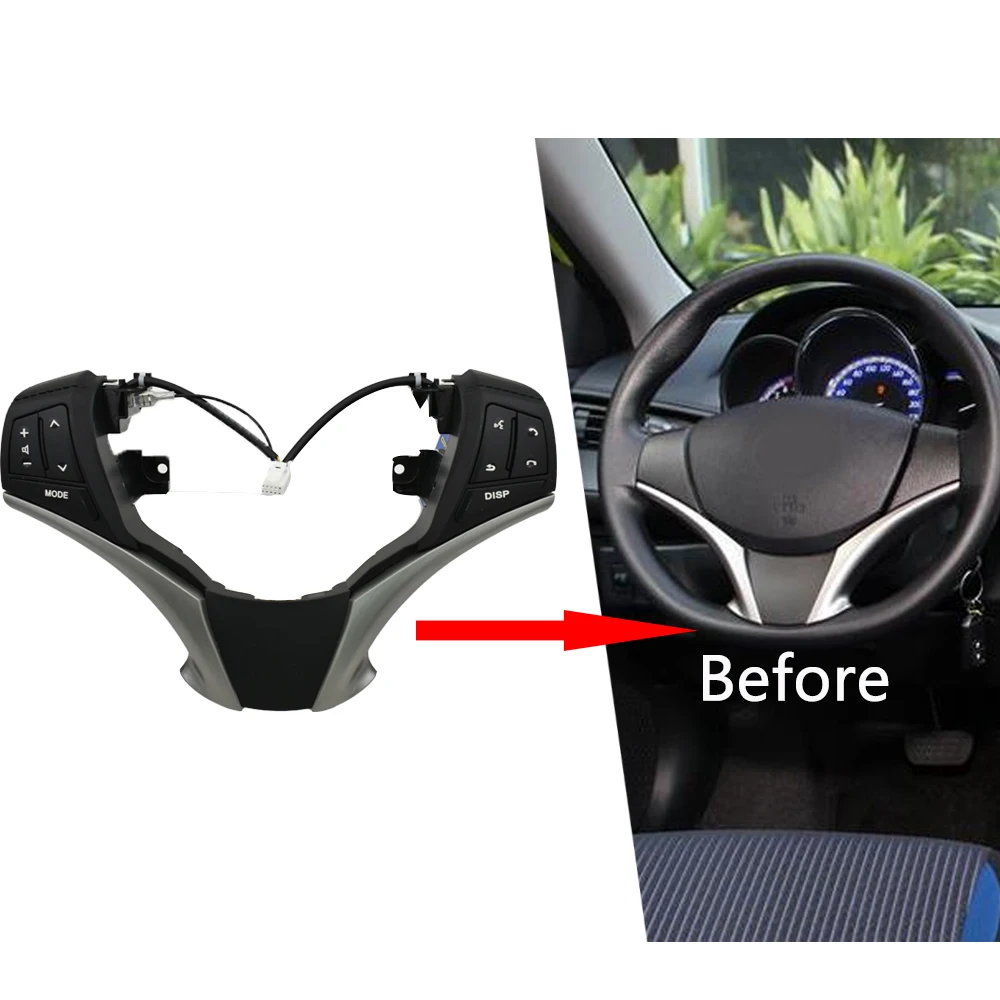 

Переключатель управления аудио 84250-0D120 84250-0D120-E0 рулевая панель Переключатель управления аудио для Toyota Yaris 2013-2016