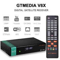 gtmedia v8x dvb s2 satellite tv receiver h 265 buil in wifi set top box decoder stock in spain receptor for v8 nova v8 honor