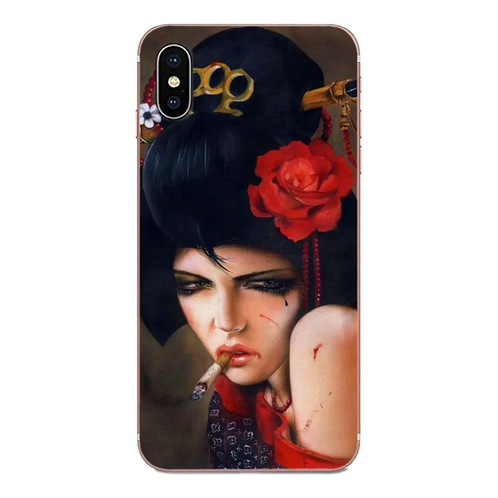 Ретро-курить травяного дыма сексуальные девушки курить для Xiaomi CC9E Mi3 Mi4 Mi4i Mi5 Mi 6 6X 8