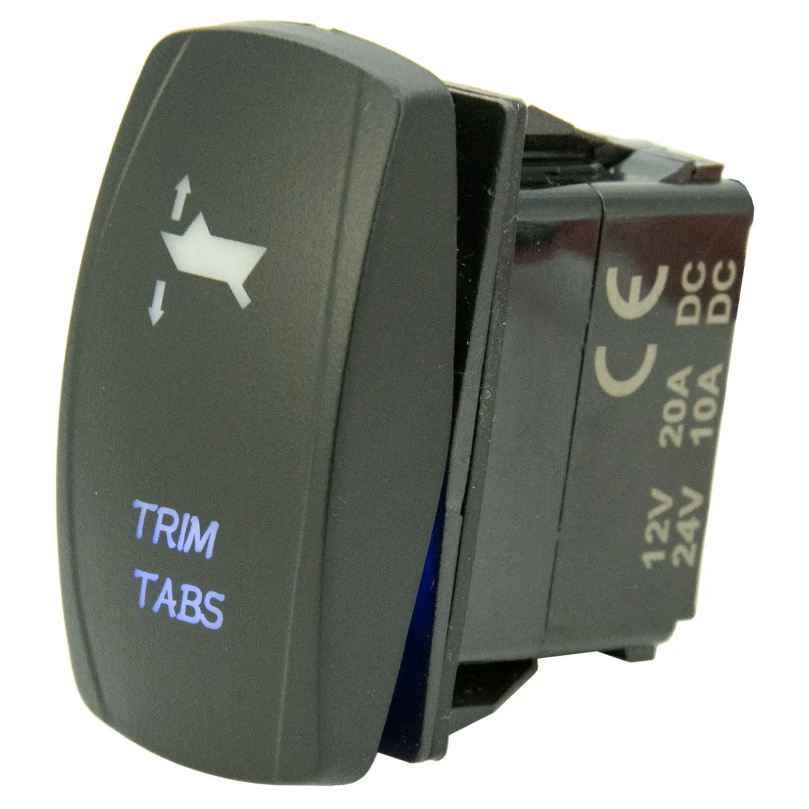 Лодка TRIM TABS Rocket Switch светодиодный Carling ARB Выгравированный 7Pin (ВКЛ) выкл DPDT|rocket switch|arb