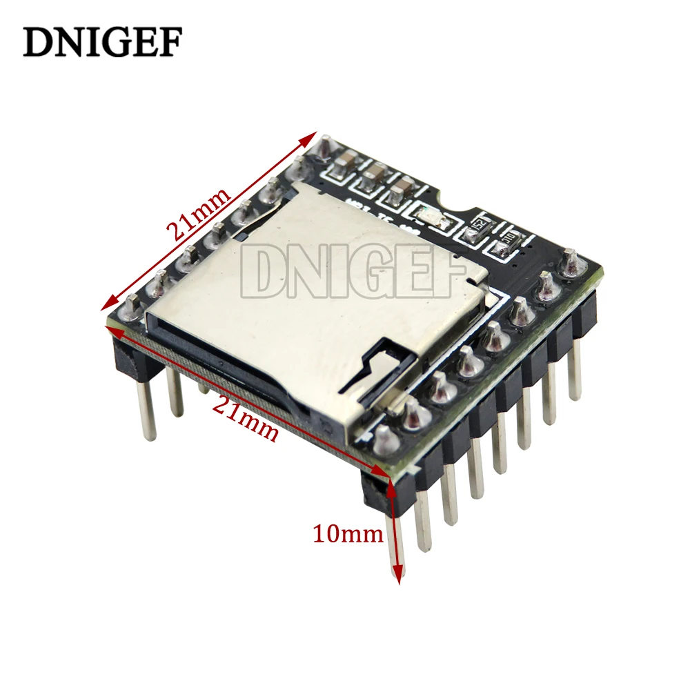 Mini MP3 DF Player Module Board MP3 Audio Voice Decode Board For Arduino Supporting TF Card U-Disk Serial Port/AD DFPlayer images - 6