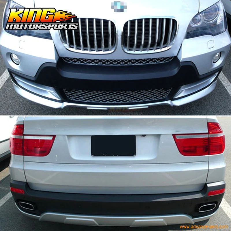 

Fit For 07-10 BMW X5 E70 FULL AERODYNAMIC AERO FRONT REAR BODY KIT BUMPER SPOILER LIP PP 13PCS