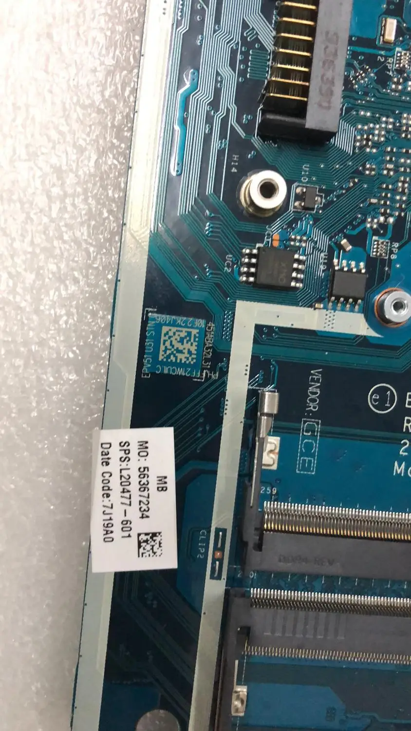 LA-G078P L20477-601 DDR4 для HP 15-DB Материнская плата ноутбука с L20477-001 AM9425 CPU EPV51 100%