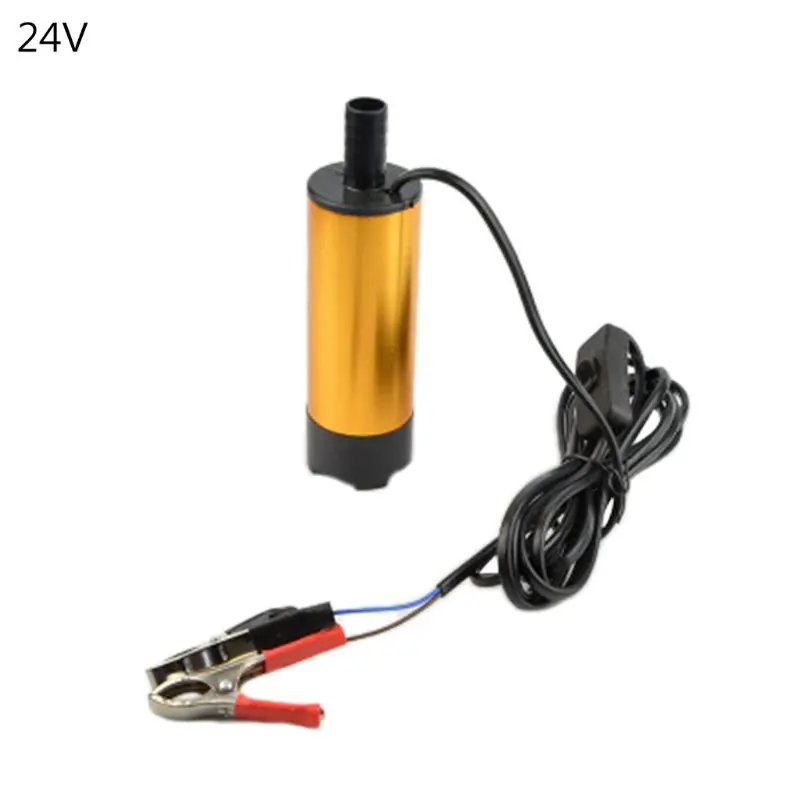 

L9BE 51mm DC 12V/24V Electric Submersible Pump Oil Water Pumping Extractor Suction Transfer Tool with Sponge Filter Home