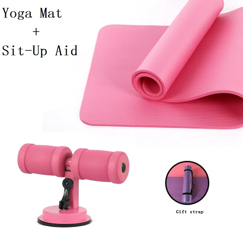

Yoga Mat With Muscle Training Sit Up Bars Stand Abdominal Core Fitness Equipment Strength Home Gym Self-Suction Situp Assist Bar