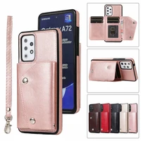 luxury leather case for samsung galaxy a12 a32 a52 a72 a51 a71 a81 a91 a50 note20 s21 s20 fe ultra s10 s9 s8 s7 plus phone cover