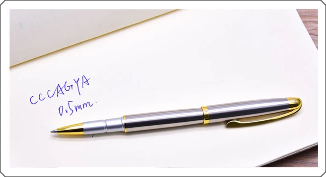 CCCAGYA Z50 черно-белая металлическая гелевая ручка для обучения в офисе, школе, Канцелярский подарок; ручка и отель, шариковая ручка для делового письма