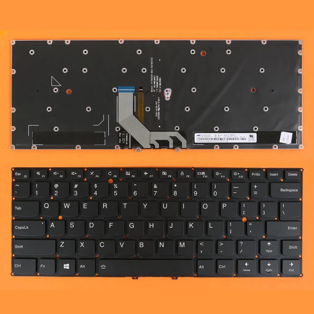 Раскладка «американский английский» PC ноутбук с подсветкой Keyobard Замена для lenovo Yoga 910-13IKB YOGA 5 Pro Клавиатура для ноутбука Новинка