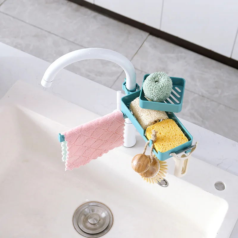 Новая двухслойная стойка для кранов многофункциональная полка хранения