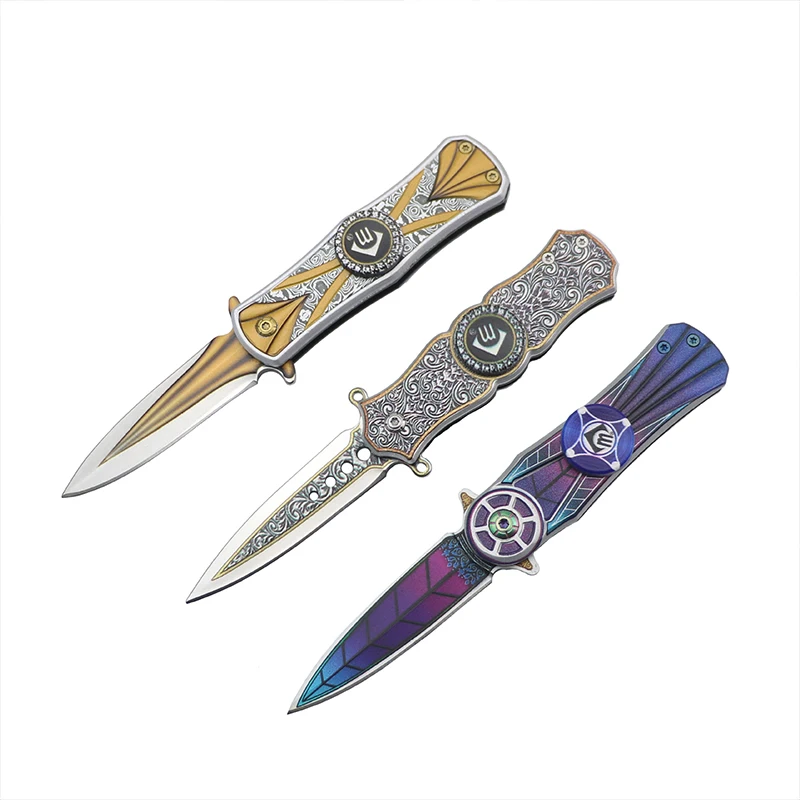 

Fingertip Top Toy Knife Fruit Knife Multifunctional Portable Mini Knife Self-defense Wilderness Survival Equipment Folding Knife