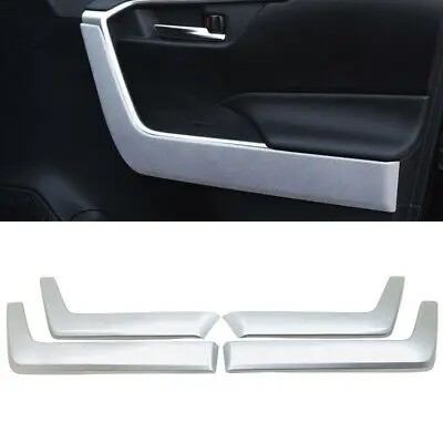 

ABS Matte Car Door Armrest Stripe Cover Trim 4pcs For Toyota RAV4 2019 - 2020