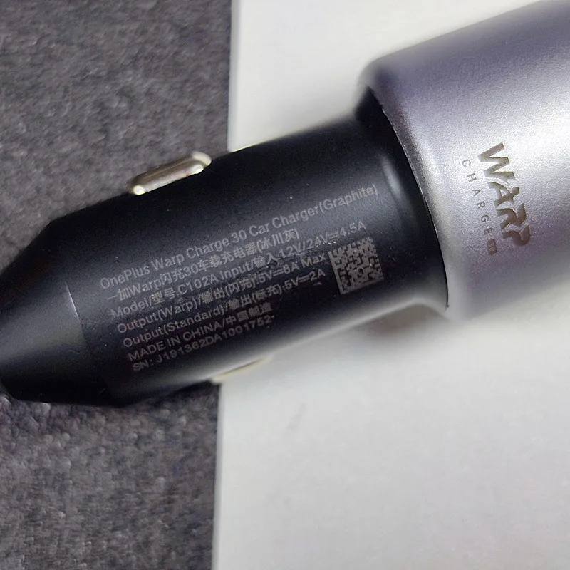 

Original Oneplus Warp Charge 30 Car Charger 5V=6A Max For Oneplus 7 Pro Normal QC For Oneplus 3 / 3T / 5 / 5T / 6 / 6T / 7