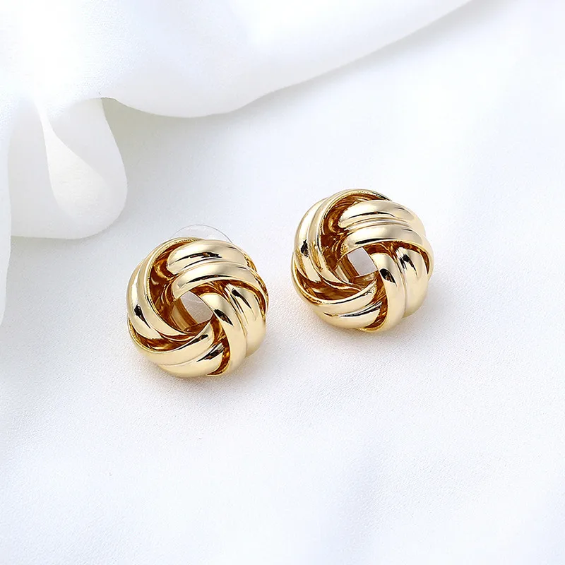 JE750 Gold 24KGP серьги-гвоздики со львом для женщин, винтажные жемчужные серьги, вечерние ювелирные изделия, Прямая поставка - Окраска металла: JE750 Gold