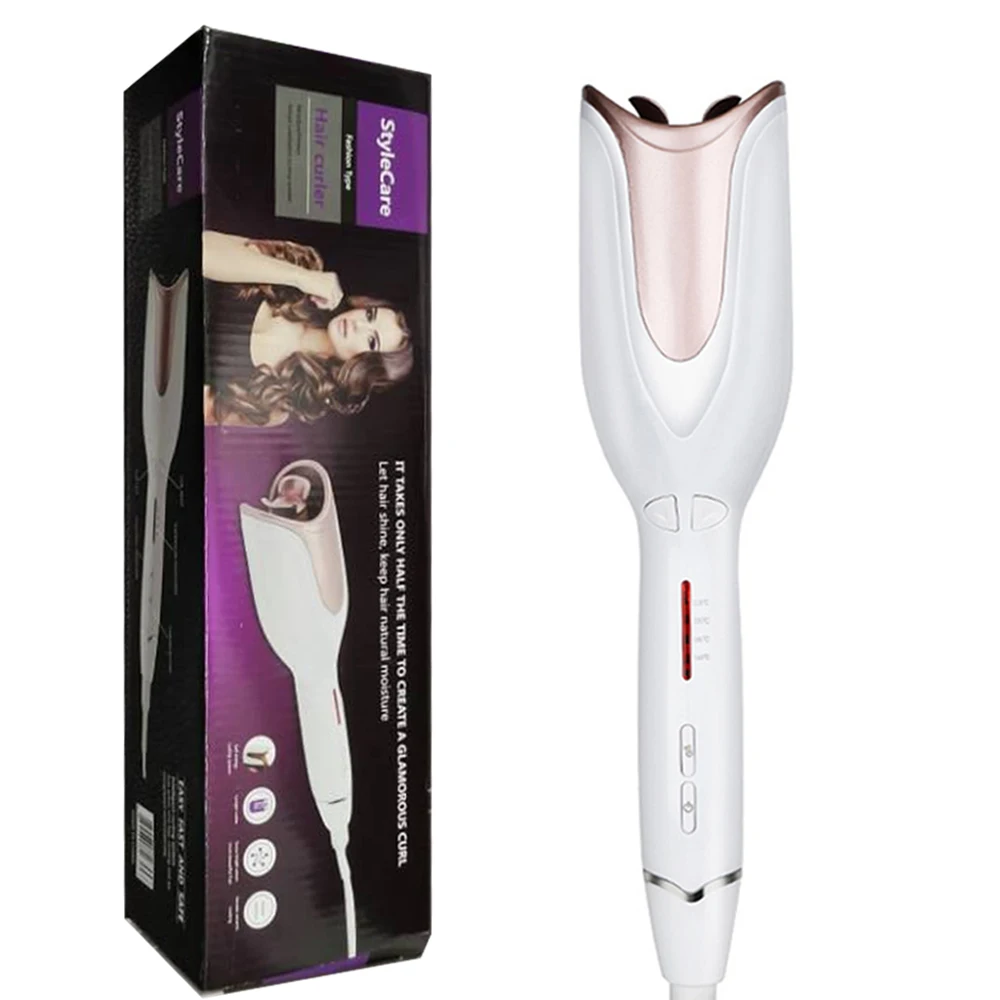 

Automatic Hair Curler Iron Hair Electric Curlers Wavy Hair Curler Salon Professional Rotating Styling Curl Spiral Roller