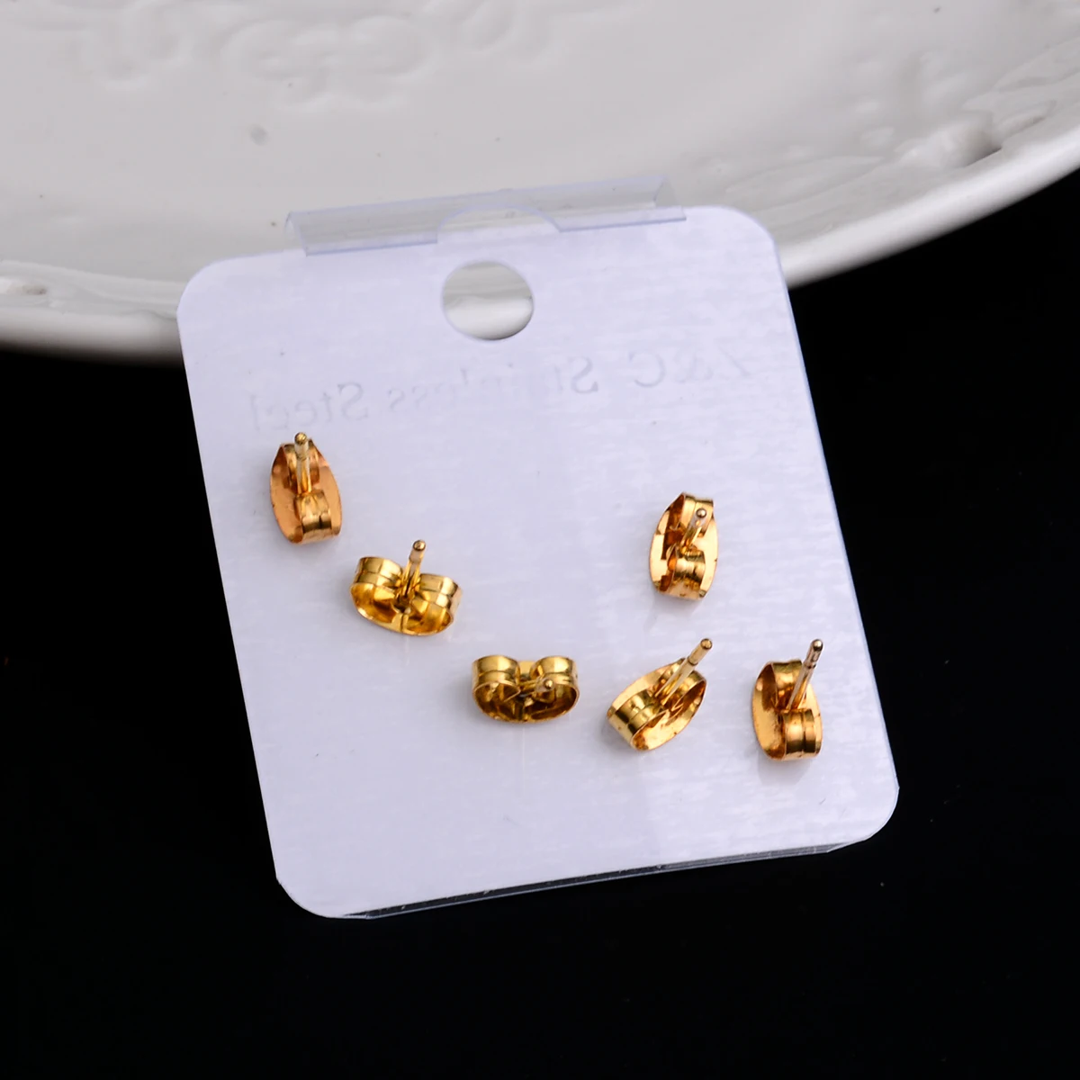 Нержавеющая сталь серьги маленькие милые бабочки в виде звезды луны сердца