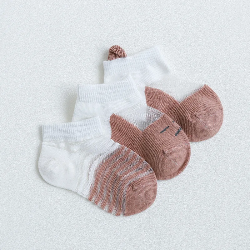 1 Pair Breathable 6~12 Monthes Old Baby Sock Newborn Boy Girl Ankle Socks Infant Summer Short 6 Color Available | Детская одежда и