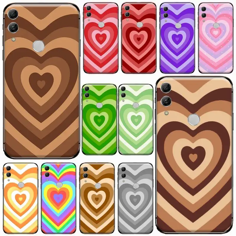 

Latte Love Coffee Heart Phone Case For Huawei honor Mate P 10 20 30 40 Pro 10i 9 10 20 8x Lite Y91C V17 6.38 6.44