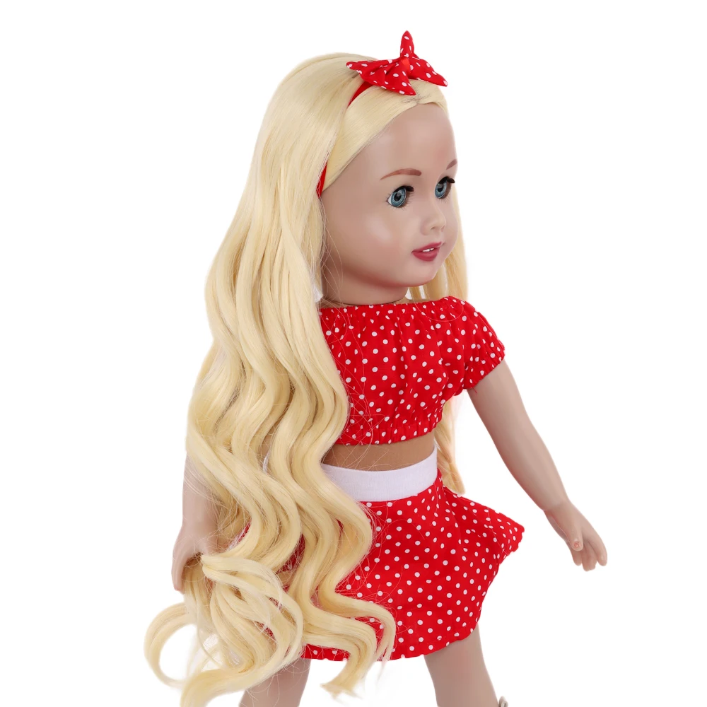 Кукольный парик с длинными вьющимися волосами 18 дюймов | Игрушки и хобби