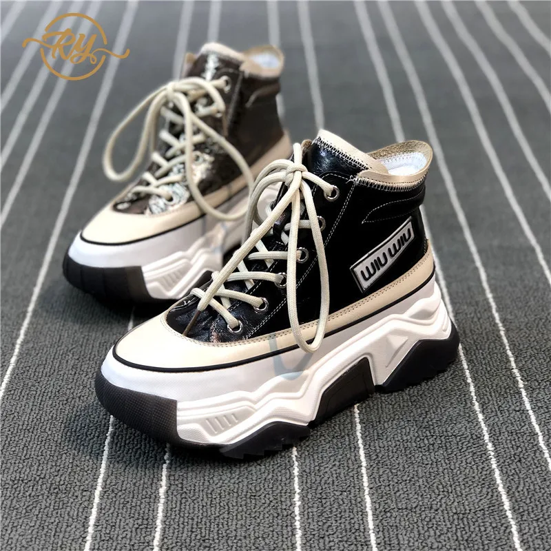 Женские кроссовки с высоким берцем модная дизайнерская обувь для женщин из