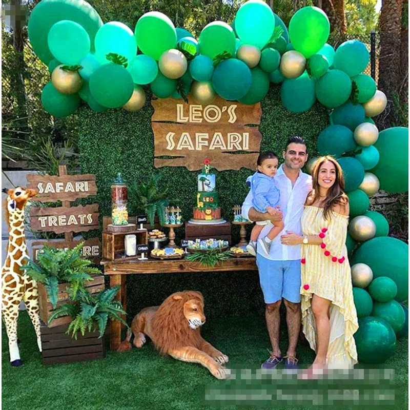 1 Набор лес посуда в виде животных сафари украшения ко дню рождения и надписью Wild