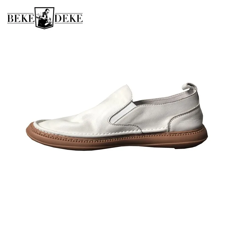 Кроссовки мужские из натуральной кожи в стиле Харадзюку дышащие мягкие без