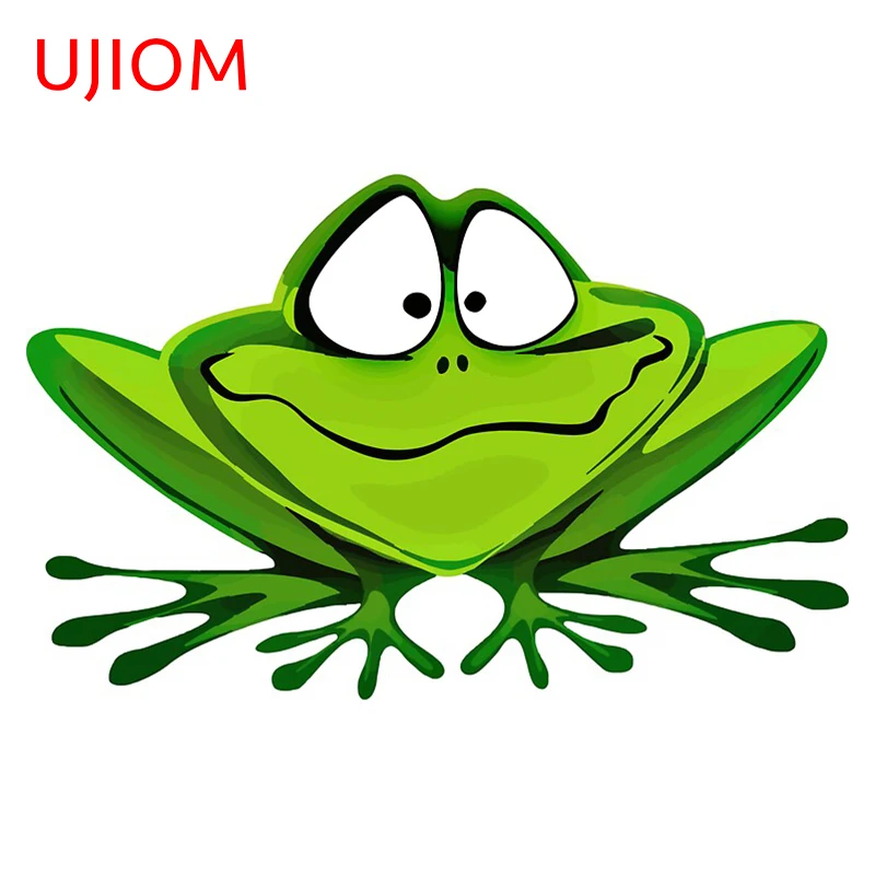 UJIOM Funny Face Frog Wall Stickers Home Office Decor Wallpaper Room Decals Switch Panel Mural Art Home Decoration PVC Sticker