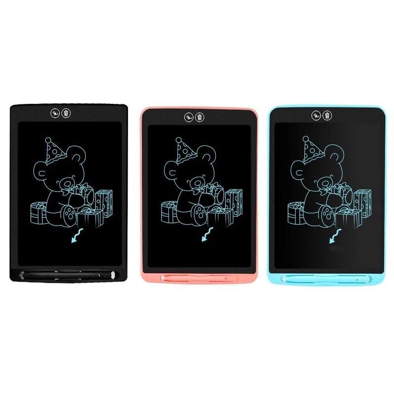 

8.5/10/12in LCD Screen Erasable Handwriting Tablet Kids Graffiti Writing Board Q6PD