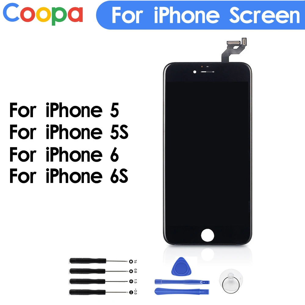AAA +++ жк дисплей для iPhone 5 6 сенсорный экран сменный дигитайзер в сборе 5S 6S без битых