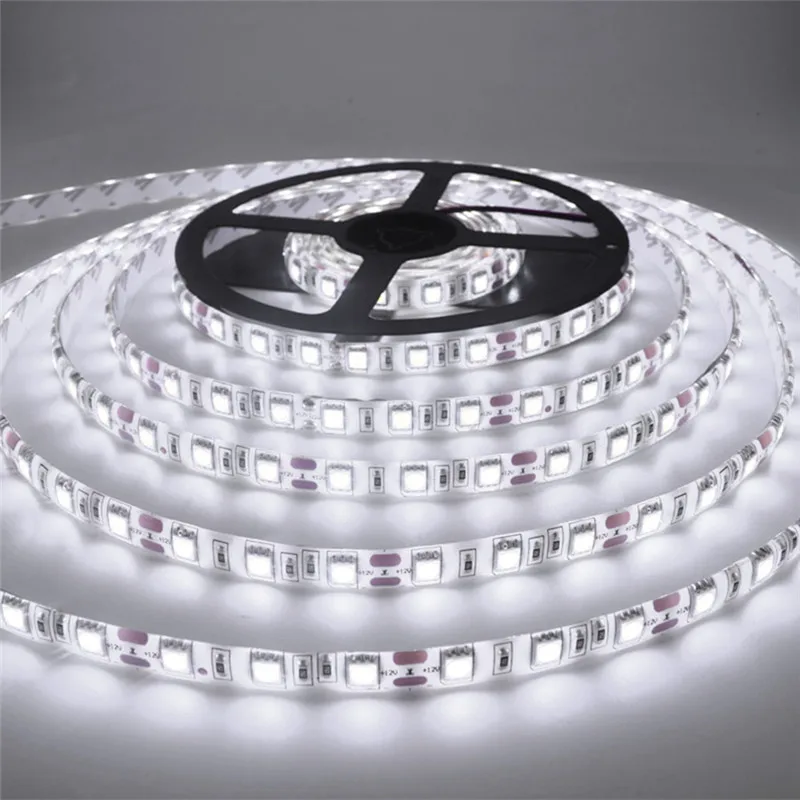 Светодиодная лента 12 В SMD 2835 5050 5054 5 м RGB белая розовая красная синяя гибкая