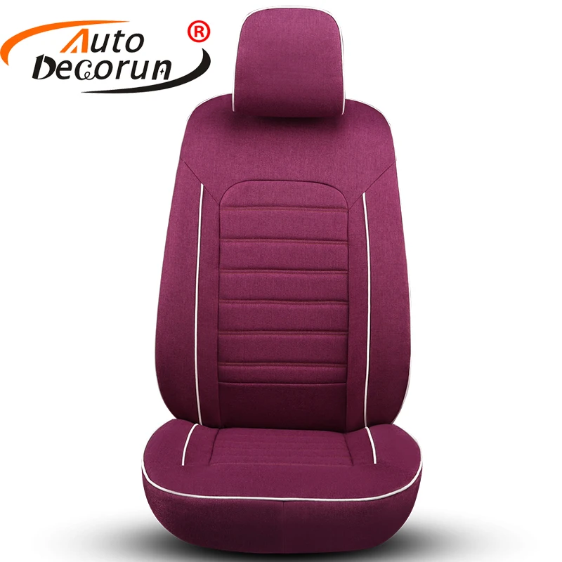 Комплект подушек AutoDecorun для автомобильных сидений льняные Чехлы Lincoln MKT с защитой