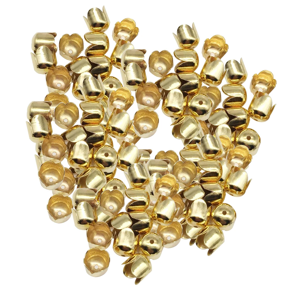 100 шт. кожаных наконечников для шнура колпачки кисточек чехлы самодельных