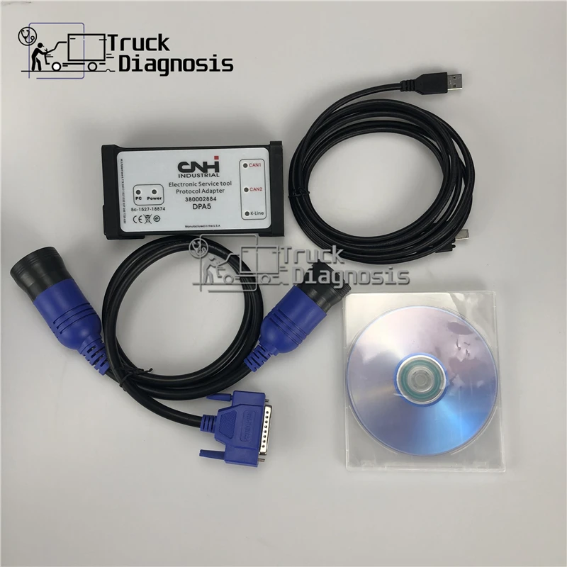

New Holland CASE Electronic Service Tool(CNH EST 9.2 engineering Level)+Diagnostic Procedures+White CNH DPA5 kit diagnostic tool