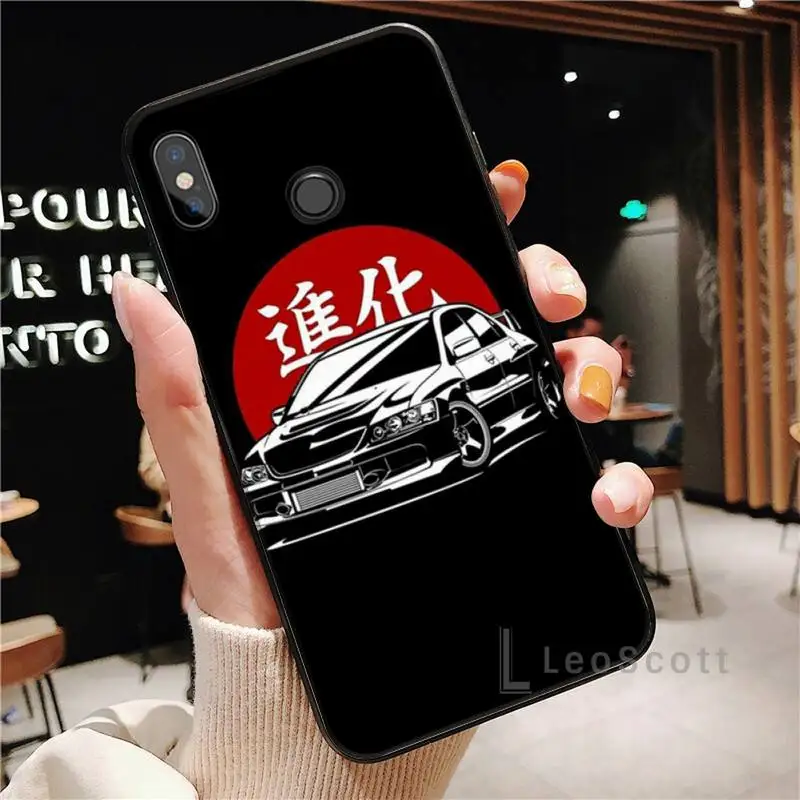 

racing car JDM cartoon Phone Case For Xiaomi Redmi Note 4 4x 5 6 7 8 pro S2 PLUS 6A PRO
