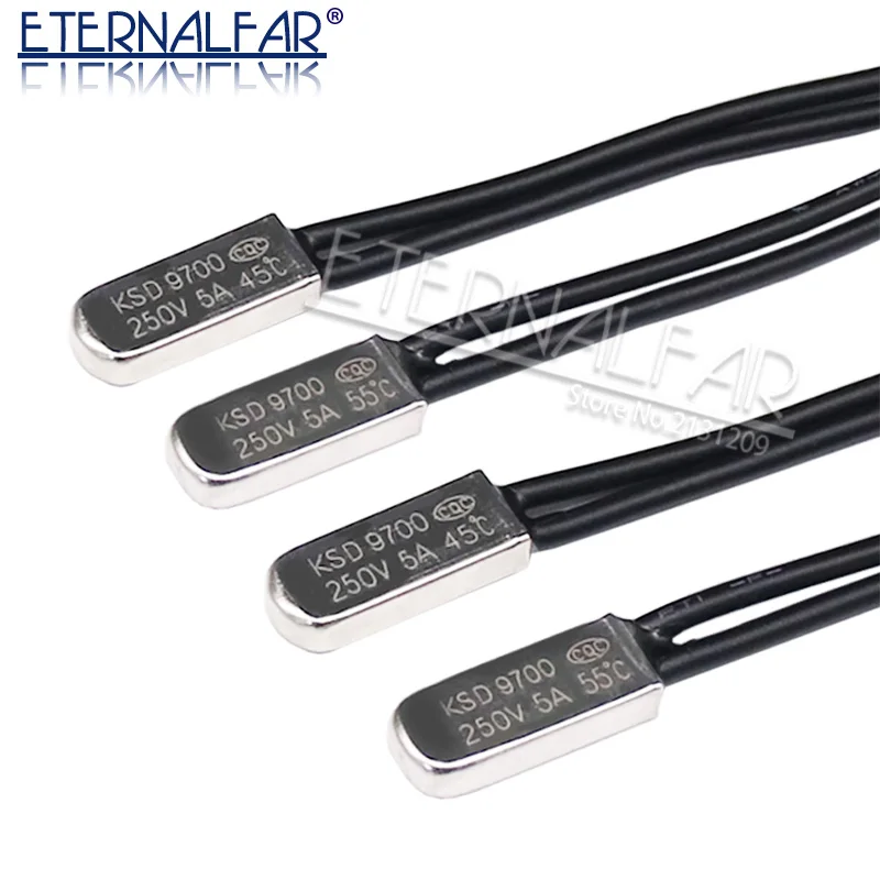 Термозащитные предохранители KSD9700 250 В 5A 45C 50C 55C 60C 65C 70C 75C 80C 85C 90C 95C 100C 105C 110C 115C 125C 140C