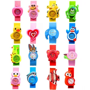 Часы Детские кварцевые с изображением животных, свинки и пони