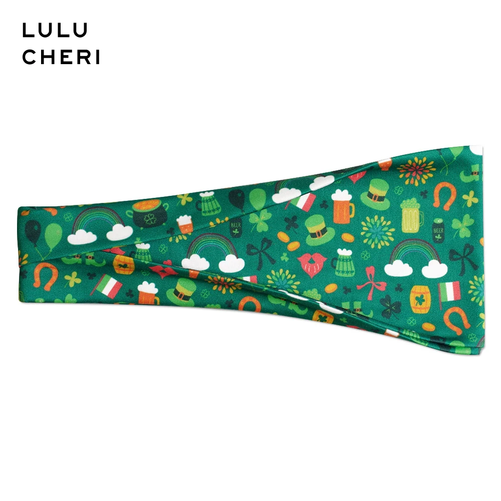 Женская эластичная повязка на голову с принтом День Св. Патрика | Спорт и