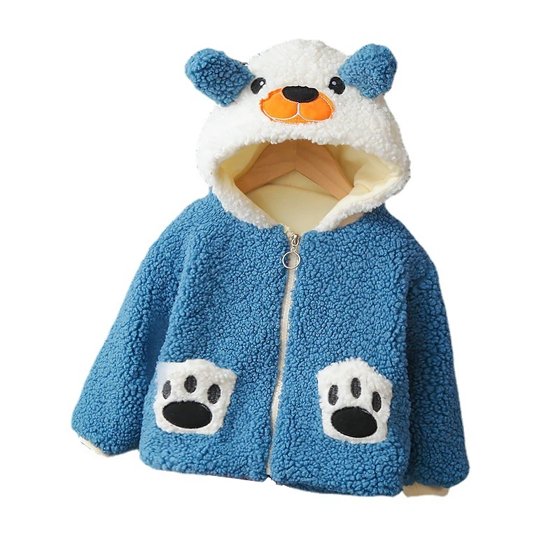 

Новинка, осенне-зимняя одежда для маленьких мальчиков и девочек, модное плотное пальто с капюшоном, повседневный костюм для малышей, Одежда ...