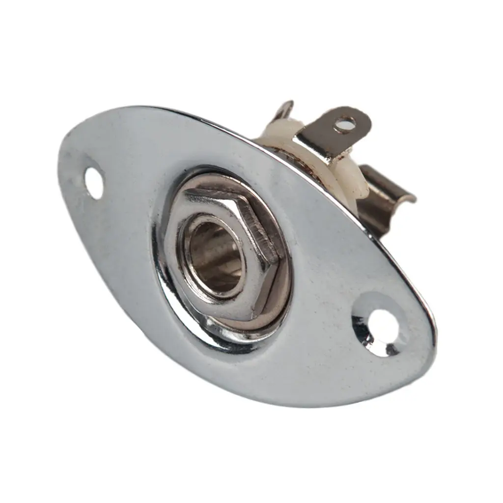 Металлический Овальный Разъем для электрогитары входное выходное гнездо замена