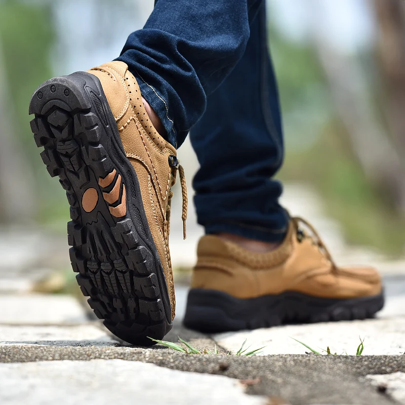 

Lcxmnd top cattle leather shoes low top men's casual shoes