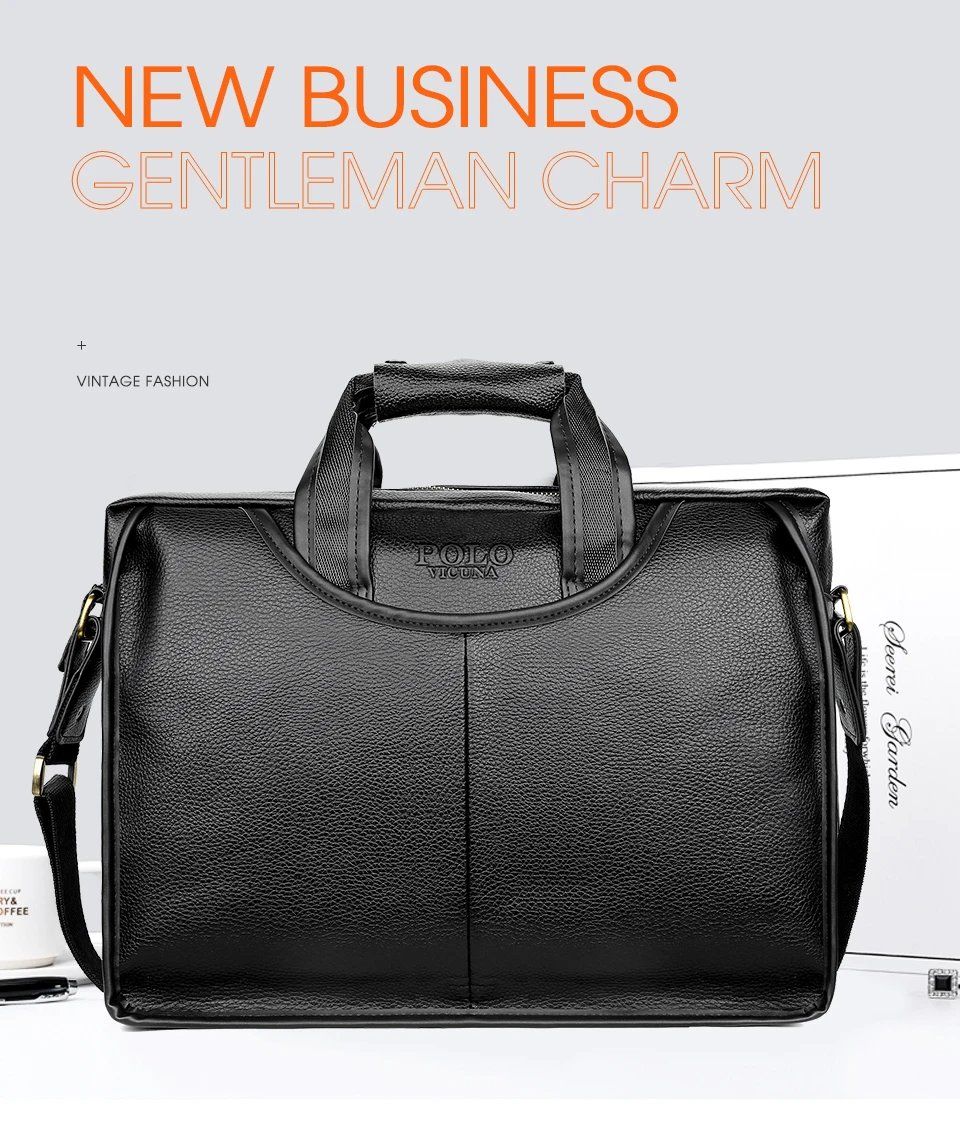 VICUNA POLO, классический дизайн, большой размер, кожаный портфель, s, Мужская Повседневная деловая сумка, офисный портфель, сумки, сумка для ноутбука, maletin
