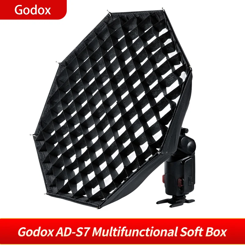Godox AD S7 Многофункциональный восьмиугольная сотовая сетчатый зонт софтбокс для